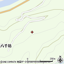 徳島県三好市山城町八千坊266周辺の地図