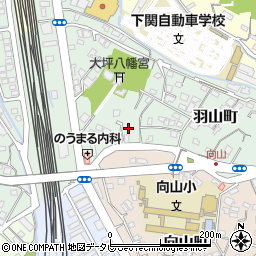 山口県下関市羽山町周辺の地図