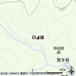 徳島県徳島市飯谷町日ノ浦周辺の地図