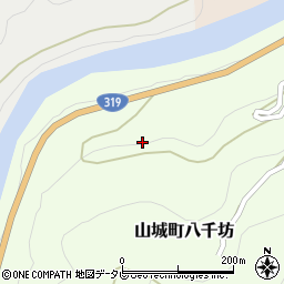 徳島県三好市山城町八千坊119-1周辺の地図