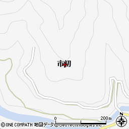 〒777-0301 徳島県美馬市木屋平市初の地図