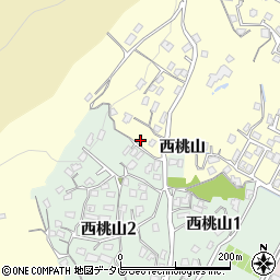 山口県宇部市小串西桃山周辺の地図