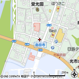 フランソワ一閑　光店周辺の地図