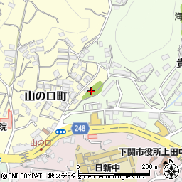 山口県下関市山の口町周辺の地図