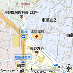 株式会社太陽家具百貨店　本社周辺の地図