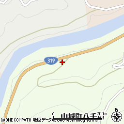徳島県三好市山城町八千坊111周辺の地図
