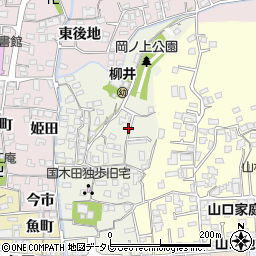 山口県柳井市姫田周辺の地図