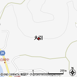 和歌山県日高郡由良町大引周辺の地図