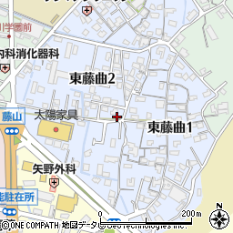 山口県宇部市東藤曲周辺の地図