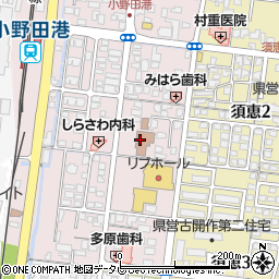 山陽小野田市役所　労働会館周辺の地図