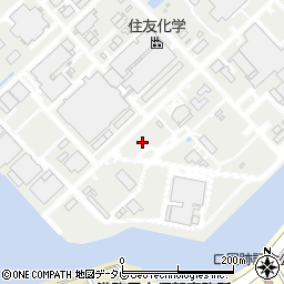 愛媛県新居浜市大江町周辺の地図