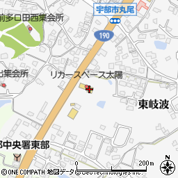 山口県宇部市東岐波1176-2周辺の地図