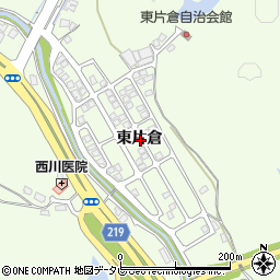 山口県宇部市西岐波東片倉周辺の地図