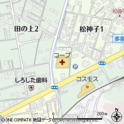 愛媛銀行コープ神郷 ＡＴＭ周辺の地図