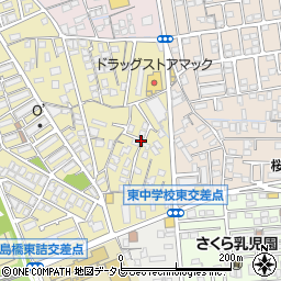 愛媛県新居浜市南小松原町4周辺の地図