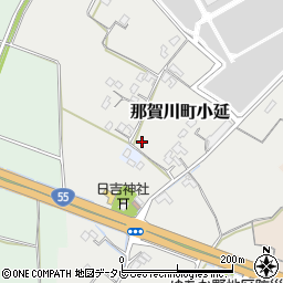 徳島県阿南市那賀川町小延周辺の地図