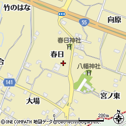 徳島県小松島市坂野町春日周辺の地図
