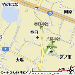 徳島県小松島市坂野町（春日）周辺の地図