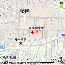 高津診療所周辺の地図