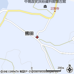 愛媛県松山市熊田445周辺の地図