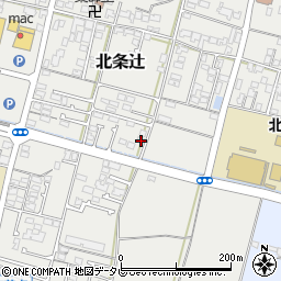 愛媛県松山市北条辻466-1周辺の地図