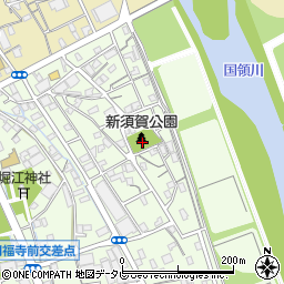 新須賀公園周辺の地図