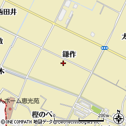 徳島県小松島市坂野町鎌作周辺の地図