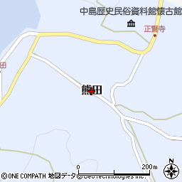 愛媛県松山市熊田周辺の地図