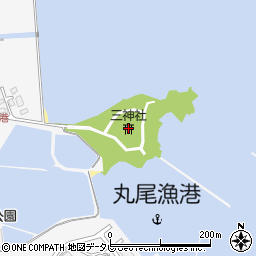 三神社周辺の地図