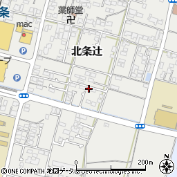愛媛県松山市北条辻462周辺の地図