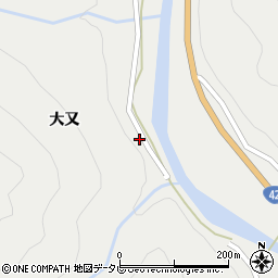 三重県熊野市飛鳥町大又604周辺の地図