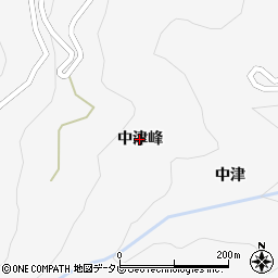 徳島県徳島市多家良町（中津峰）周辺の地図