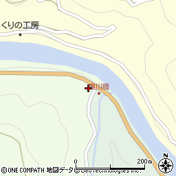 徳島県三好市山城町八千坊394周辺の地図