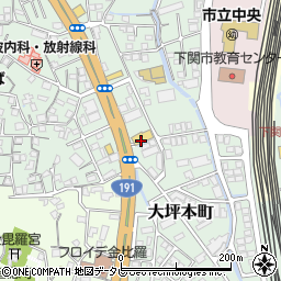 オートバックス下関西店周辺の地図