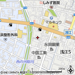 芳川鉄工所周辺の地図