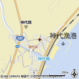山口県柳井市神代東浜周辺の地図
