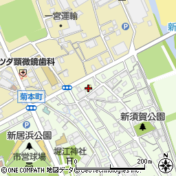 ファミリーマート新居浜新須賀町店周辺の地図