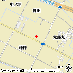 徳島県小松島市坂野町柳田周辺の地図