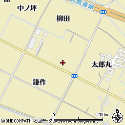 徳島県小松島市坂野町（柳田）周辺の地図