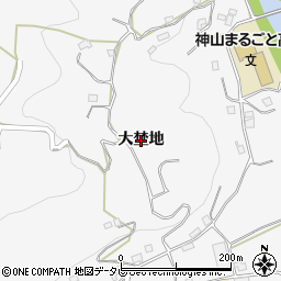 徳島県神山町（名西郡）神領（大埜地）周辺の地図