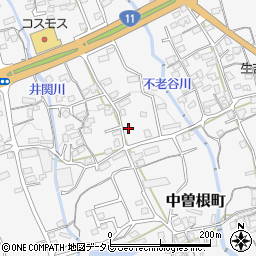 愛媛県四国中央市中曽根町2409-4周辺の地図