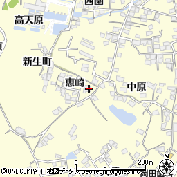 山口県宇部市東須恵恵崎2823-4周辺の地図