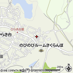 ダスキン優美　ひらき台店周辺の地図