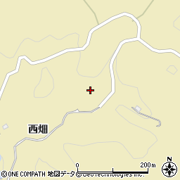 山口県柳井市神代西畑周辺の地図