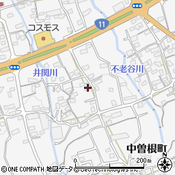 愛媛県四国中央市中曽根町2401周辺の地図