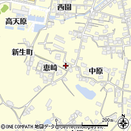 山口県宇部市東須恵恵崎2796周辺の地図