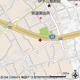 〒799-0422 愛媛県四国中央市中之庄町の地図