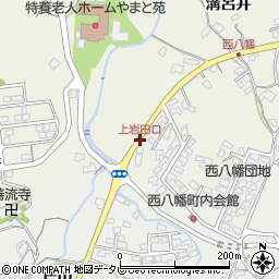 上岩田口周辺の地図