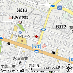 浅江公民館周辺の地図