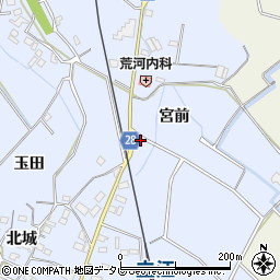 徳島県小松島市立江町宮前周辺の地図